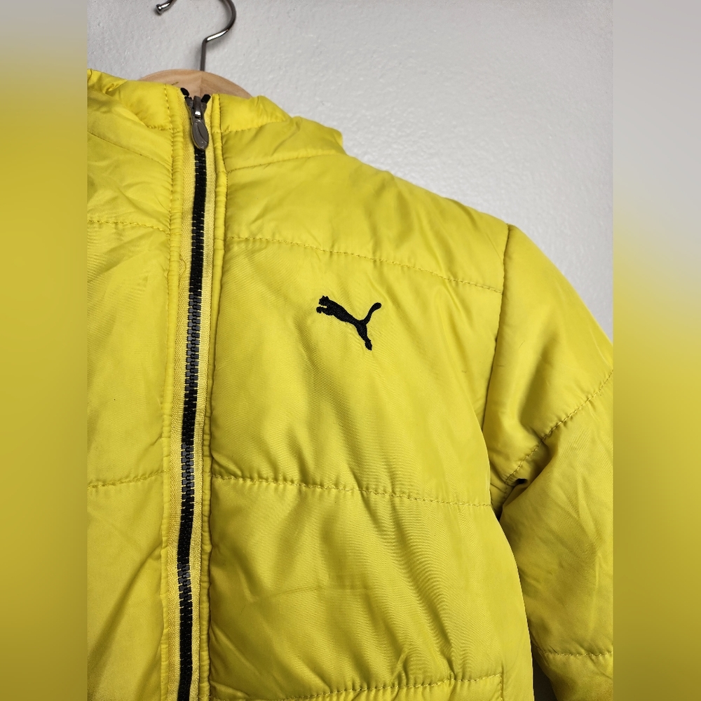 Puma Kids Yellow Puffy Jacket - Picture 9 of 10